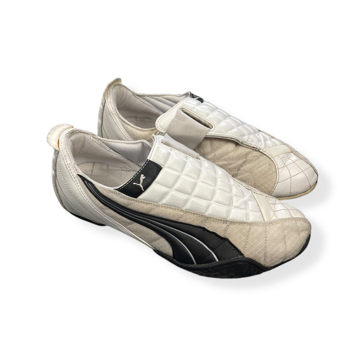 2000's Puma Uke Leather White/Navy (UK8)
