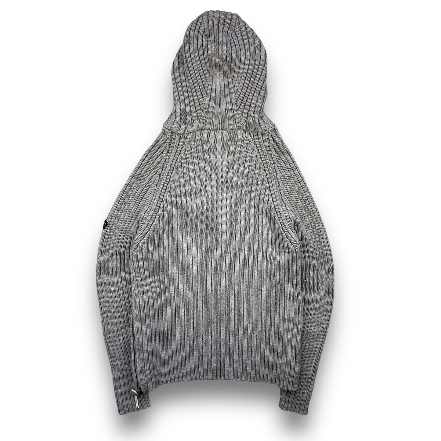 2000's Schott NYC Dual Zip Knitted Balaclava Hoodie (L)