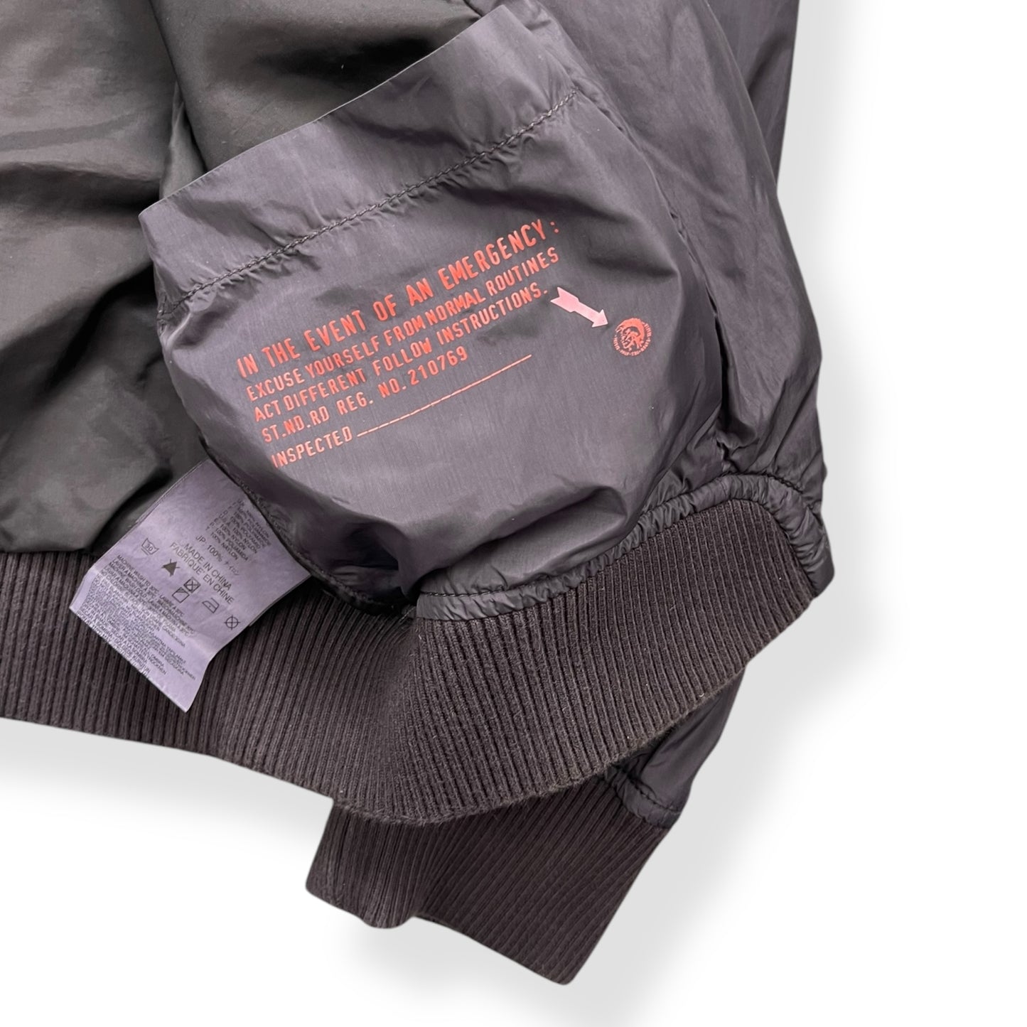 2000's Diesel Nylon Bondage Bomber Jacket (L)