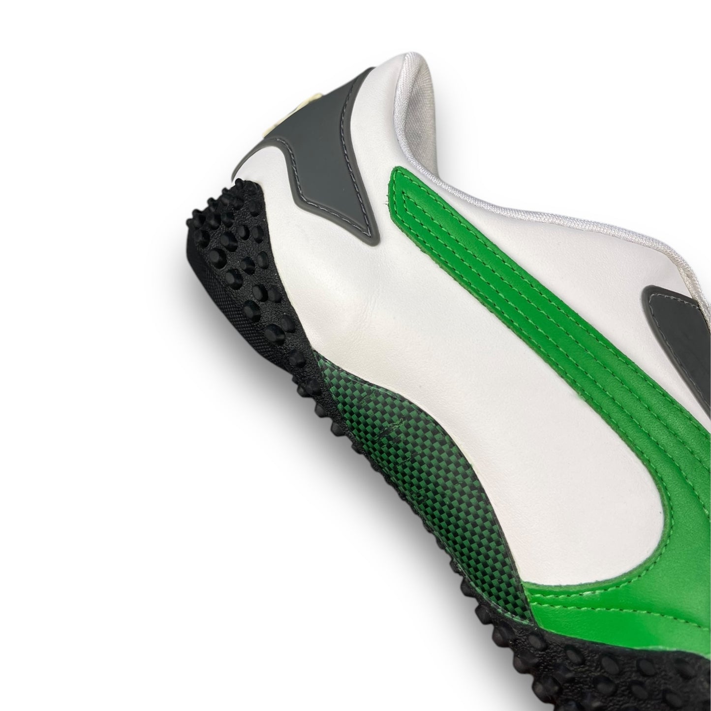 2000's Puma Mostro Leather White/Green/Grey (UK9)