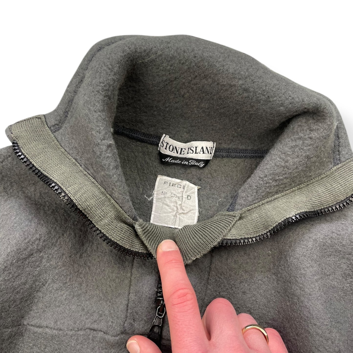 AW1998 Stone Island Wool 1/4 Zip Jumper (M)
