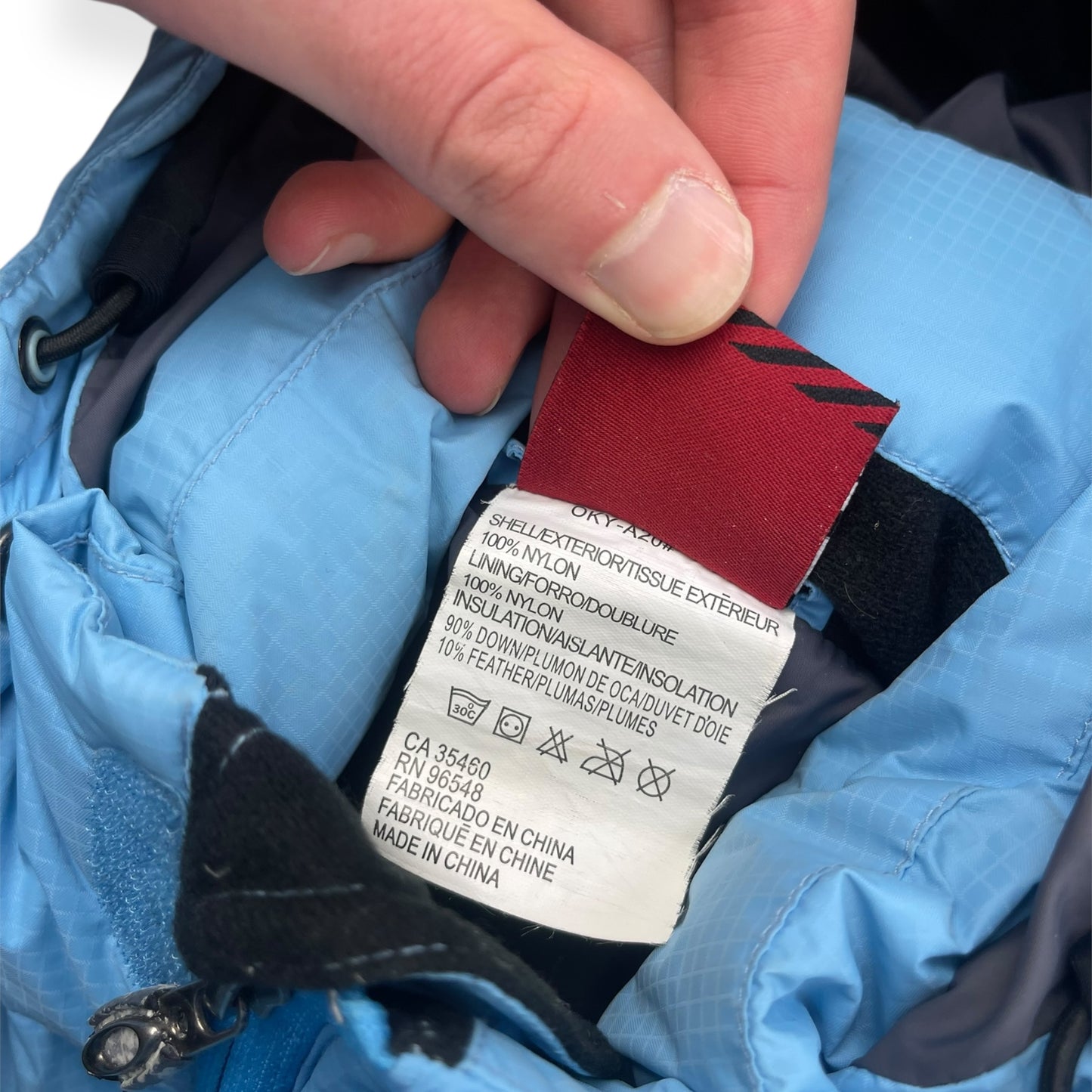 2000's Oakley Baby Blue Puffer Jacket (M)