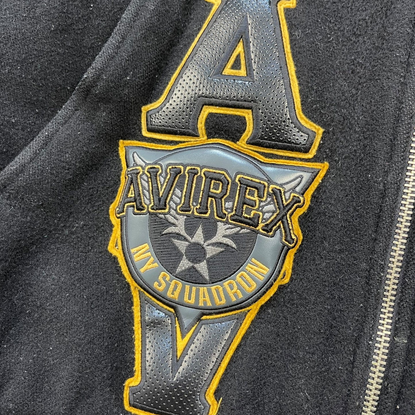 2000's Avirex NY Squadron Reversible Wool Jacket (XL)