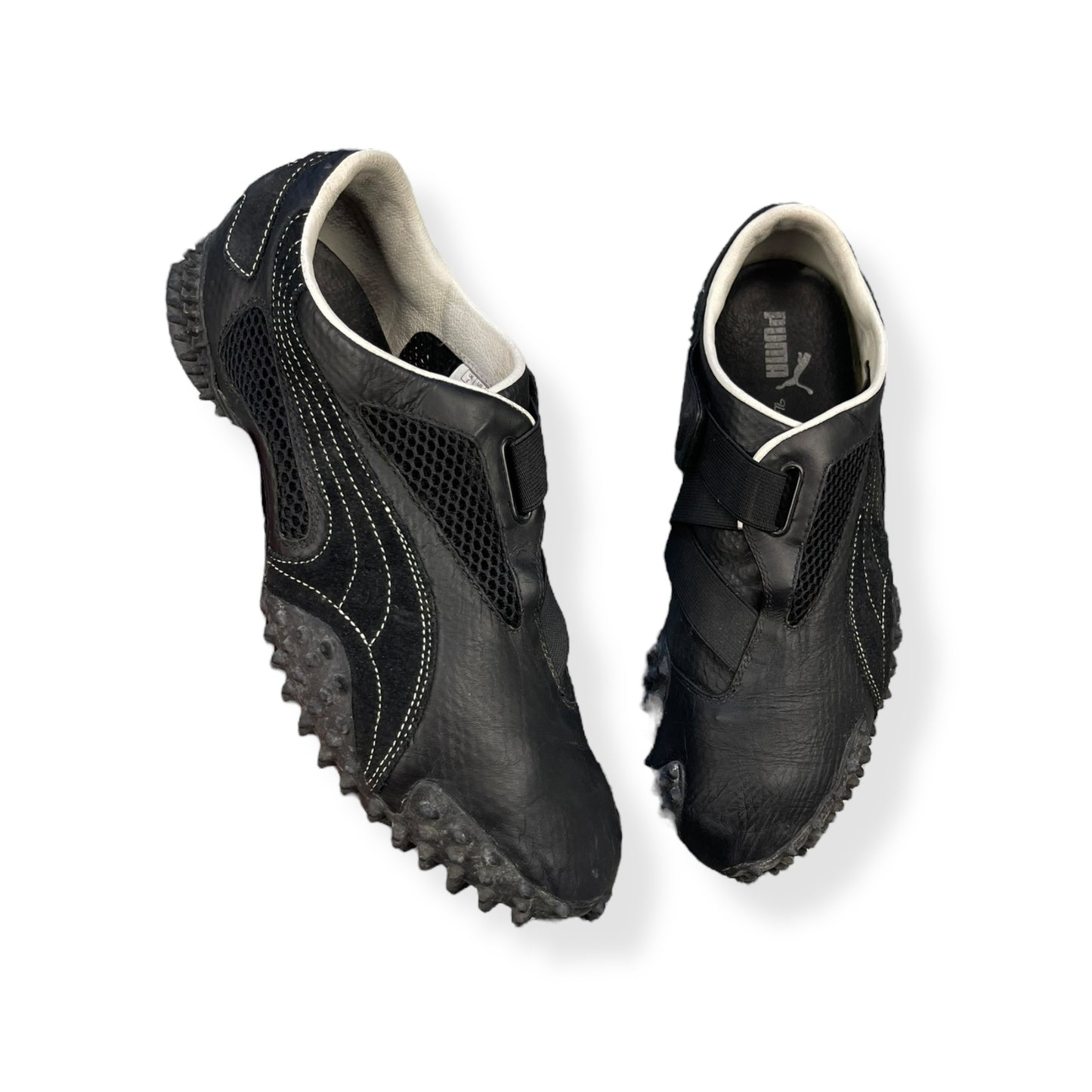 2000's Puma UR Mostro Leather Black/White (UK9)