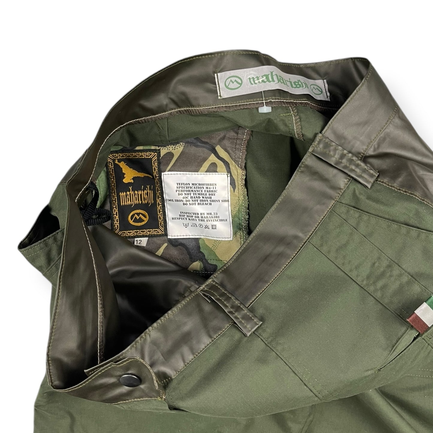 1990's Maharishi Wax Panelled Cargo Trousers (32)