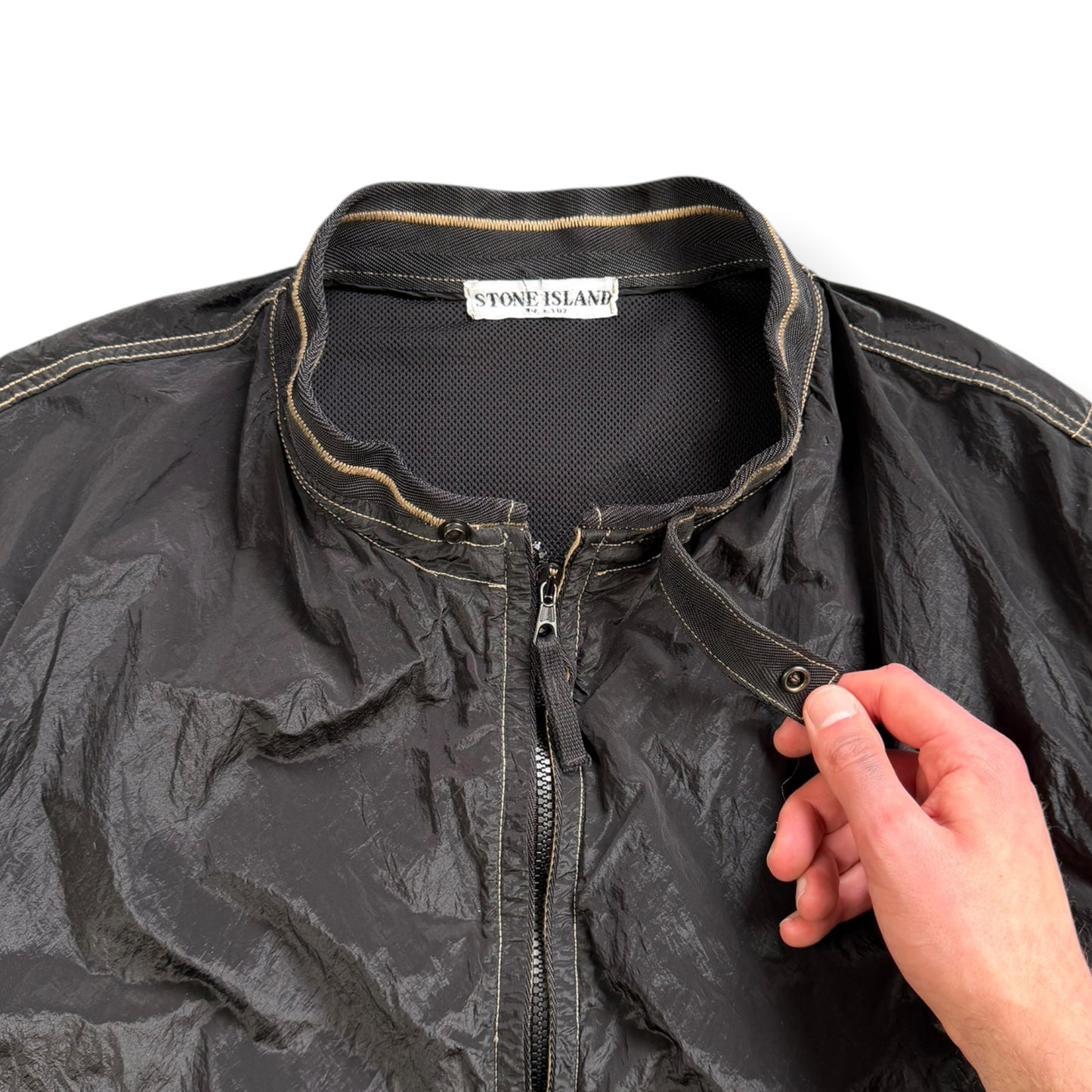 SS2005 Stone Island Nylon Metal Shimmer Jacket (XXL)