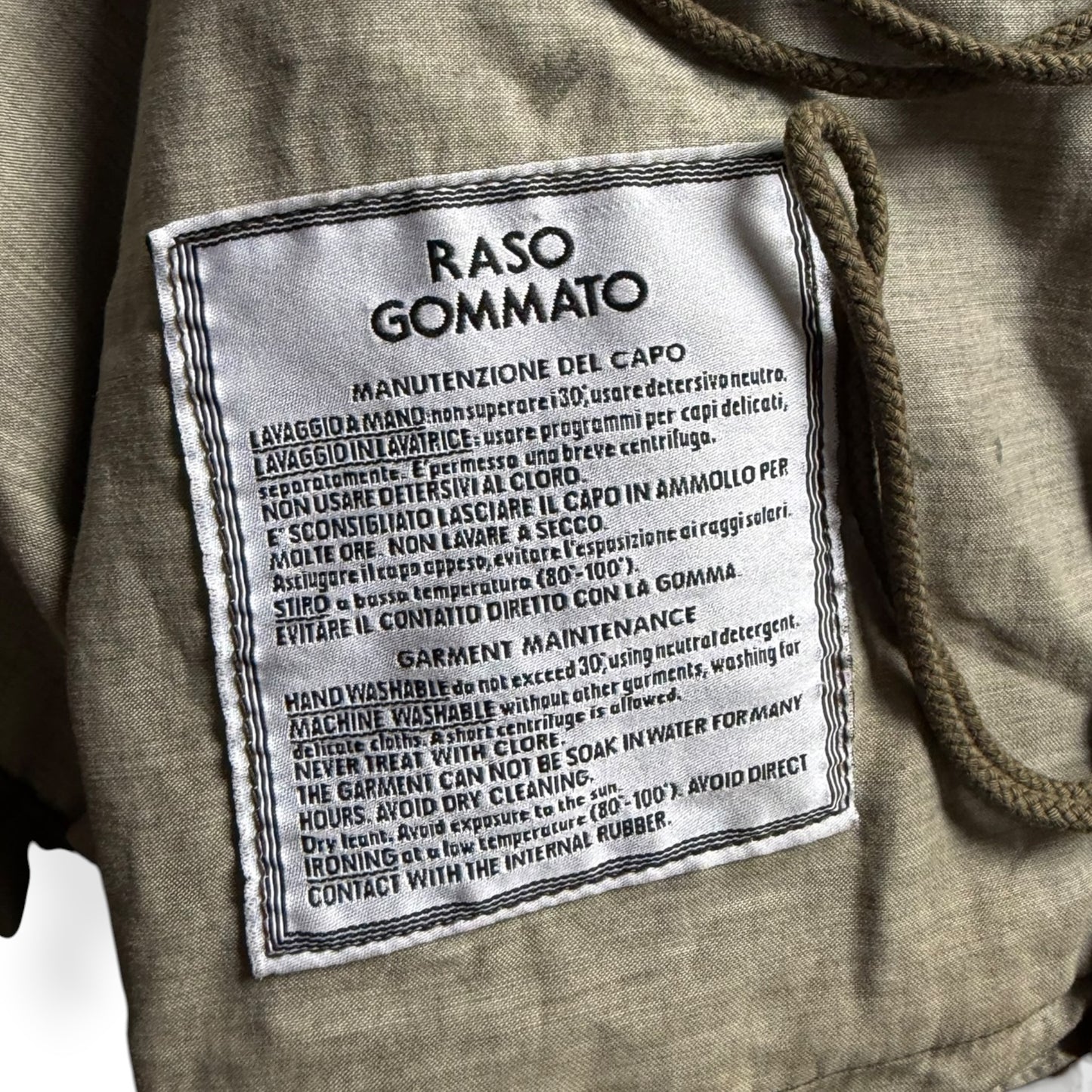 AW2001 Stone Island Raso Gommato Jacket (L)