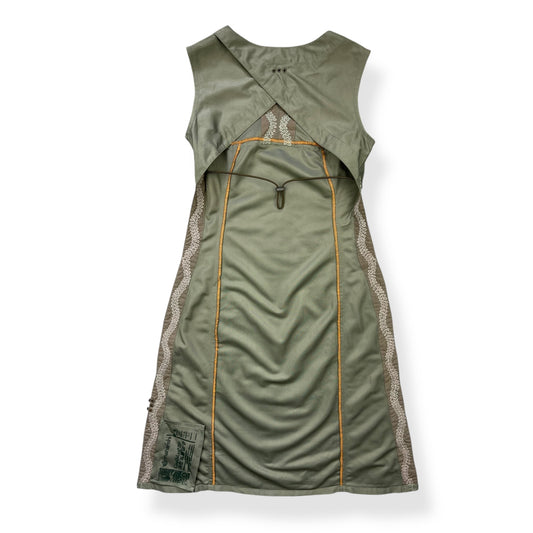 2000's Maharishi Coolmax Embroidered Backless Dress (8)