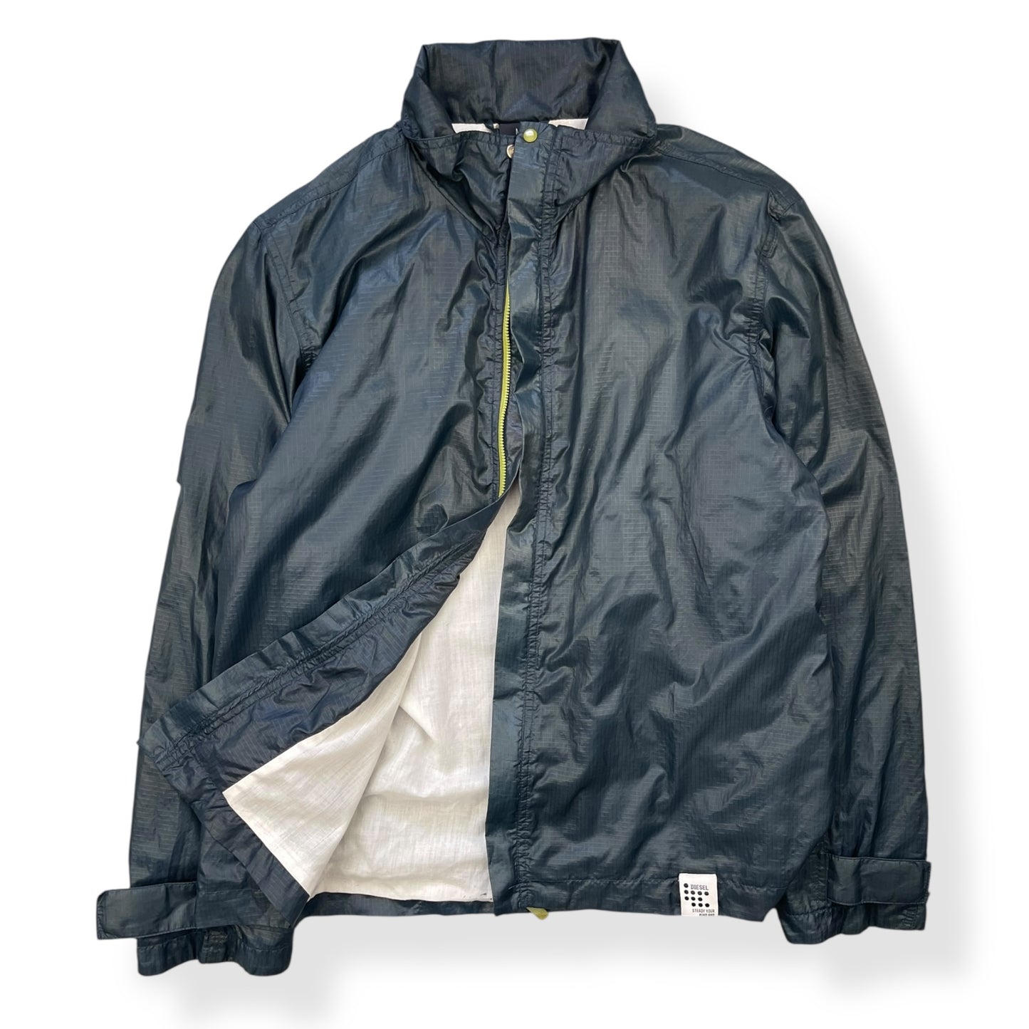 2000's Diesel Wet-look Microgrid Jacket (M)