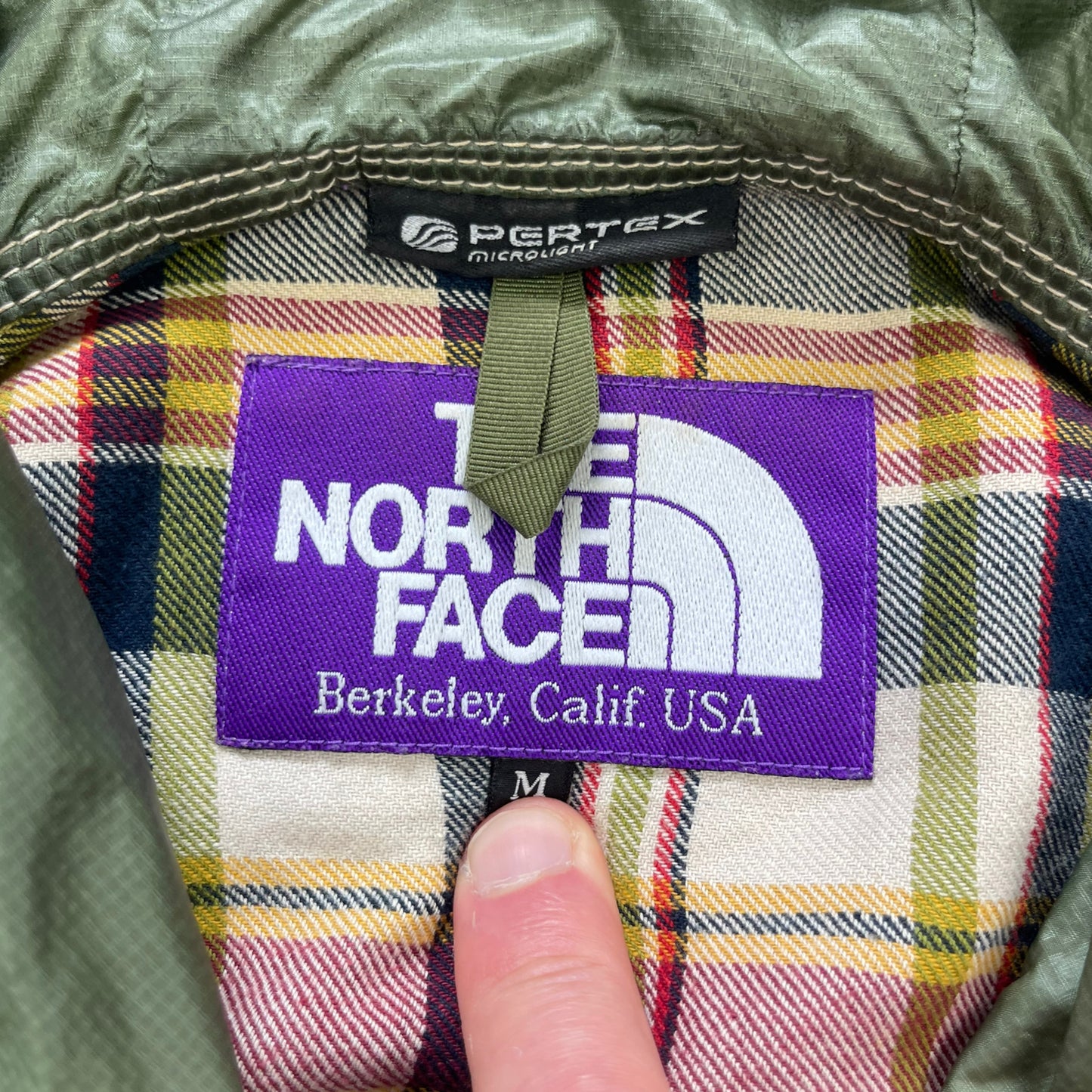 The North Face Purple Label Plaid Pertex Jacket (M)