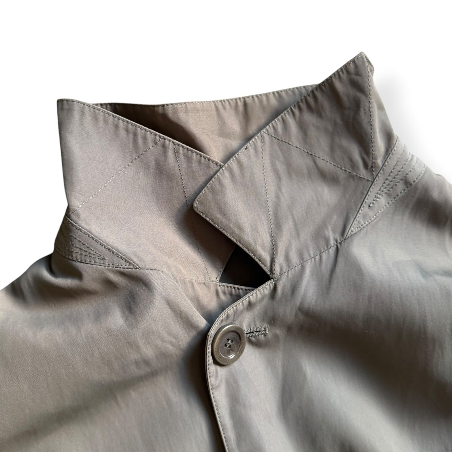 1990's Giorgio Armani Buttoned Trench Coat (L)