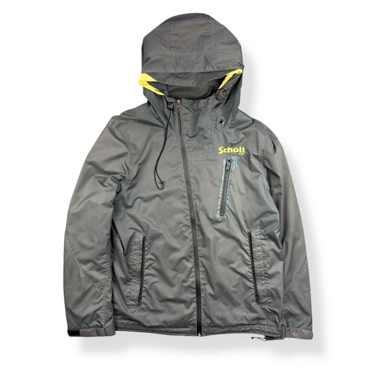 2000's Schott Asymmetric Zip Jacket (L)