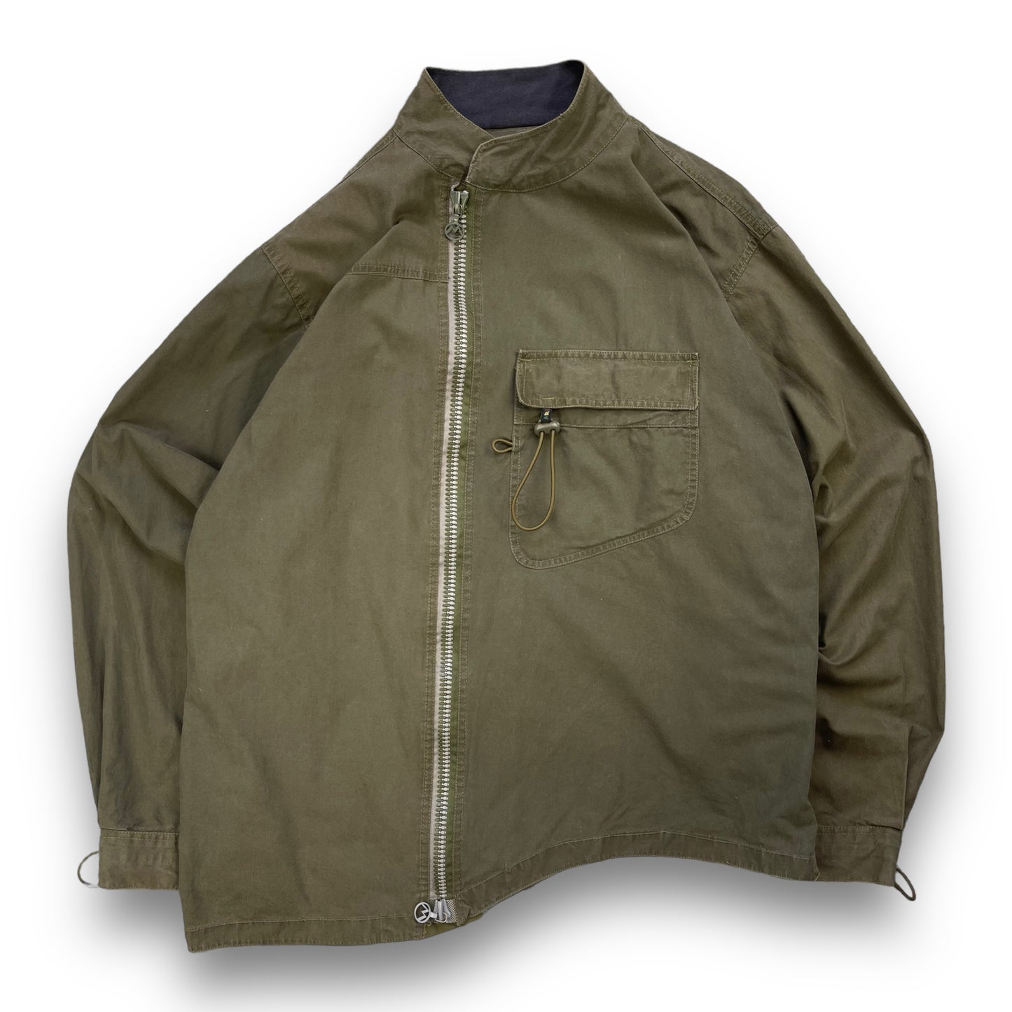 AW99/00 Maharishi Asymmetric Curved Hem Jacket (L)