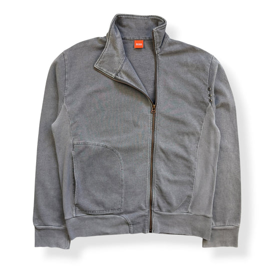 2000's Hugo Boss 'Orange' Off-centre Zip Jumper (L)