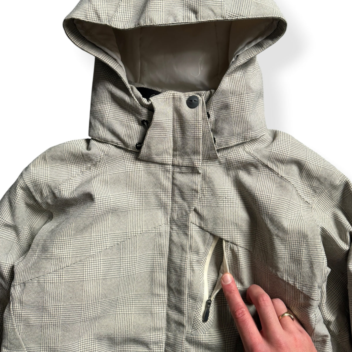 2000's Columbia Plaid Omni-Tech Jacket (S)