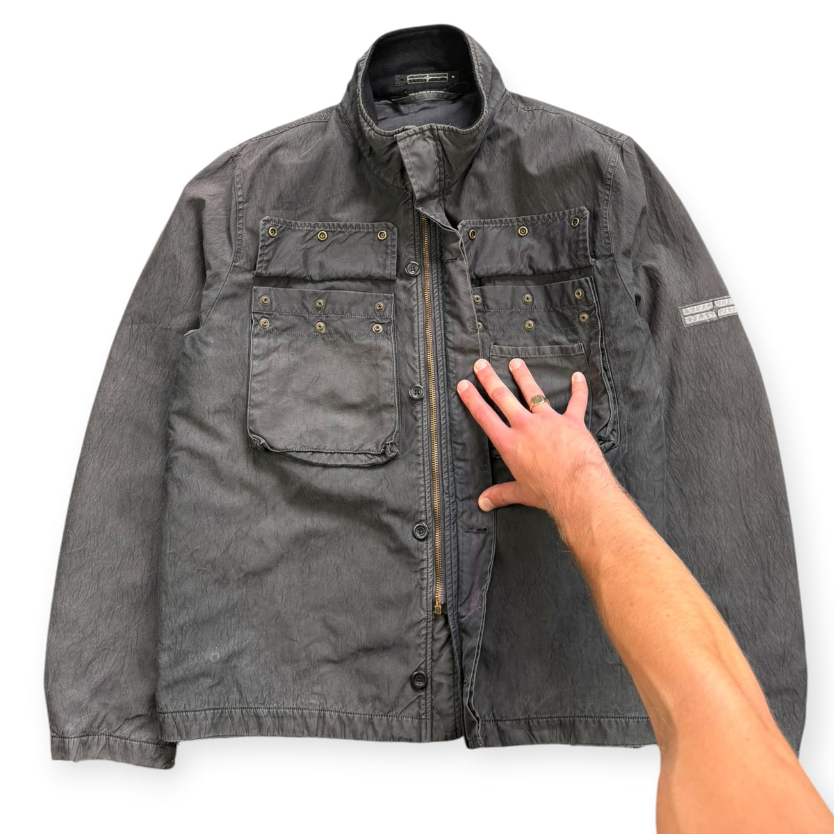 FW2007 Stone Island Denims Cargo Pocket Jacket (L)
