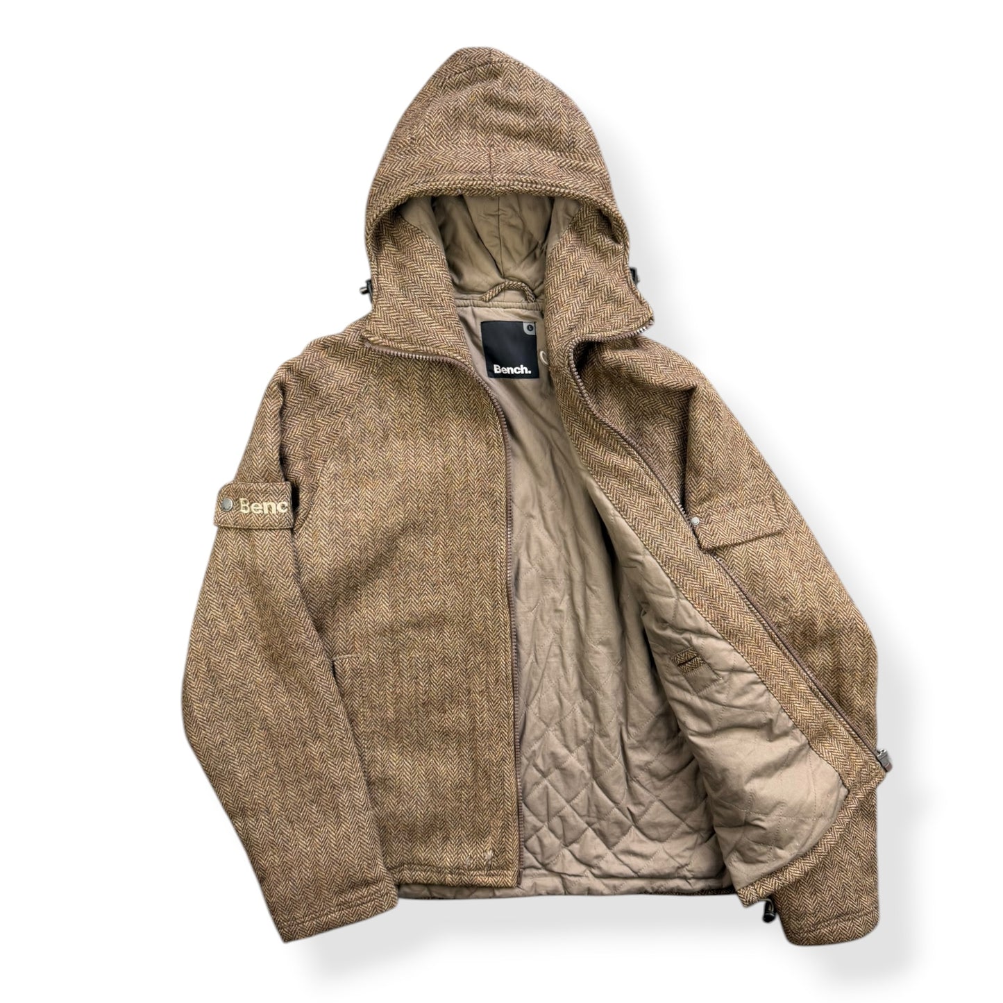 2000's Bench Herringbone Tweed Jacket (L)