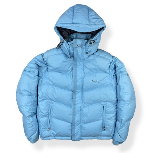 2000's Oakley Baby Blue Puffer Jacket (M)