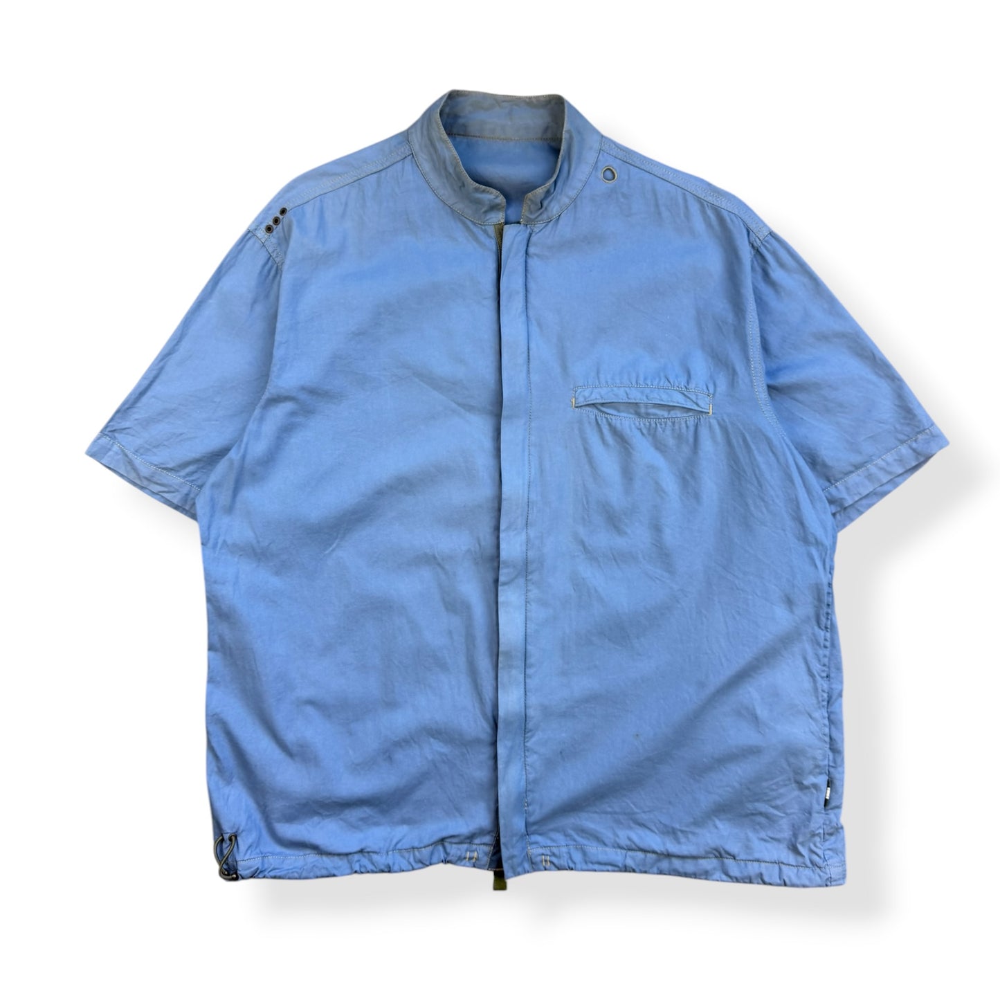 2000's Maharishi Pixelated Dragon Zipped Shirt (L)