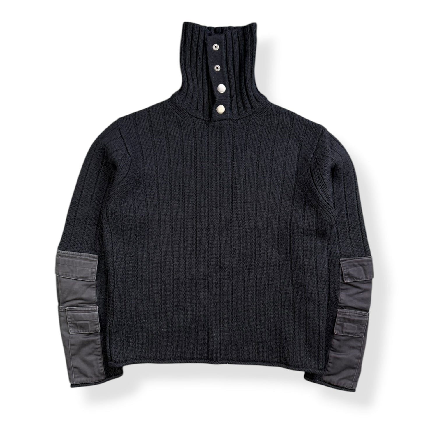 2000's French Connection Cargo Pocket Knit 1/4 Zip (S)