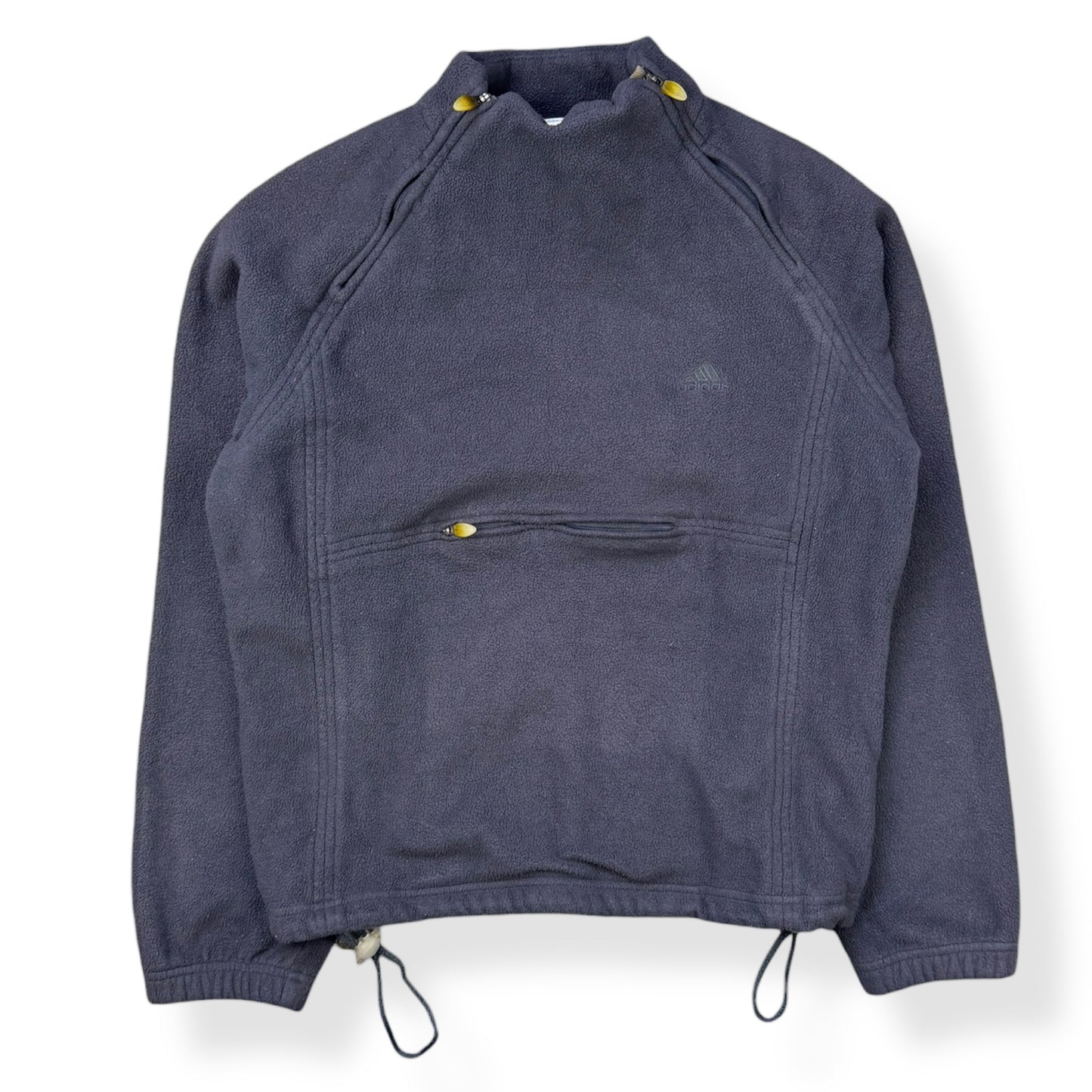 2000 Adidas Dual Zip Fleece Sweatshirt (S)