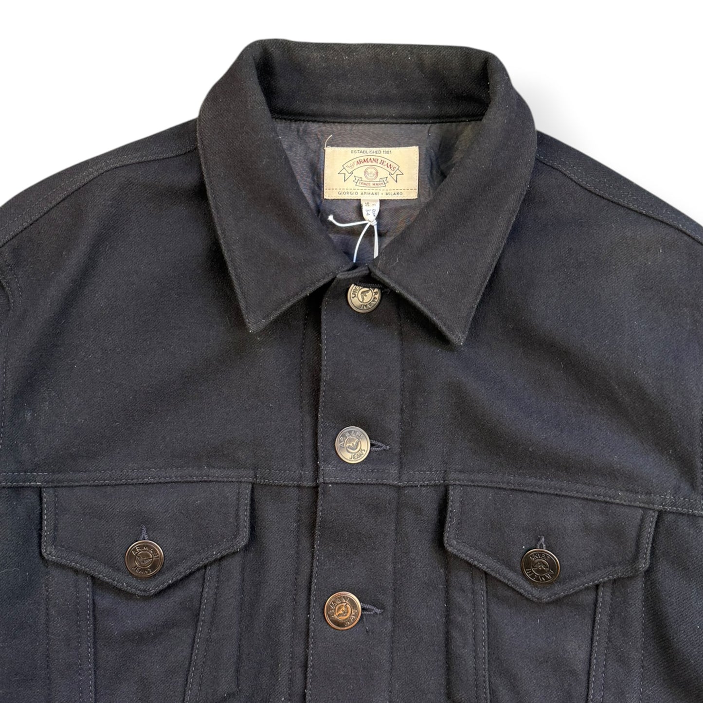1990's Armani Jeans Trucker Jacket (M)