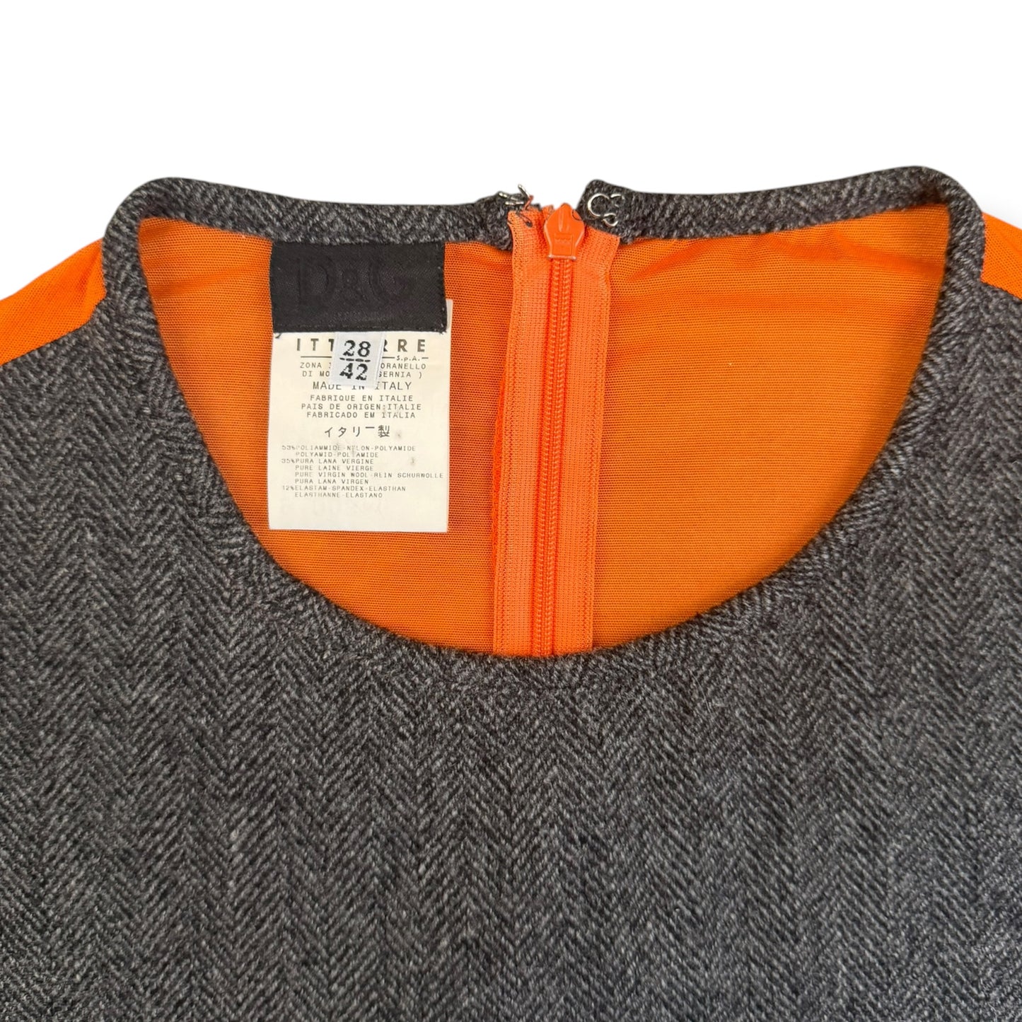 2000's D&G Tweed/Mesh Panelled Vest
