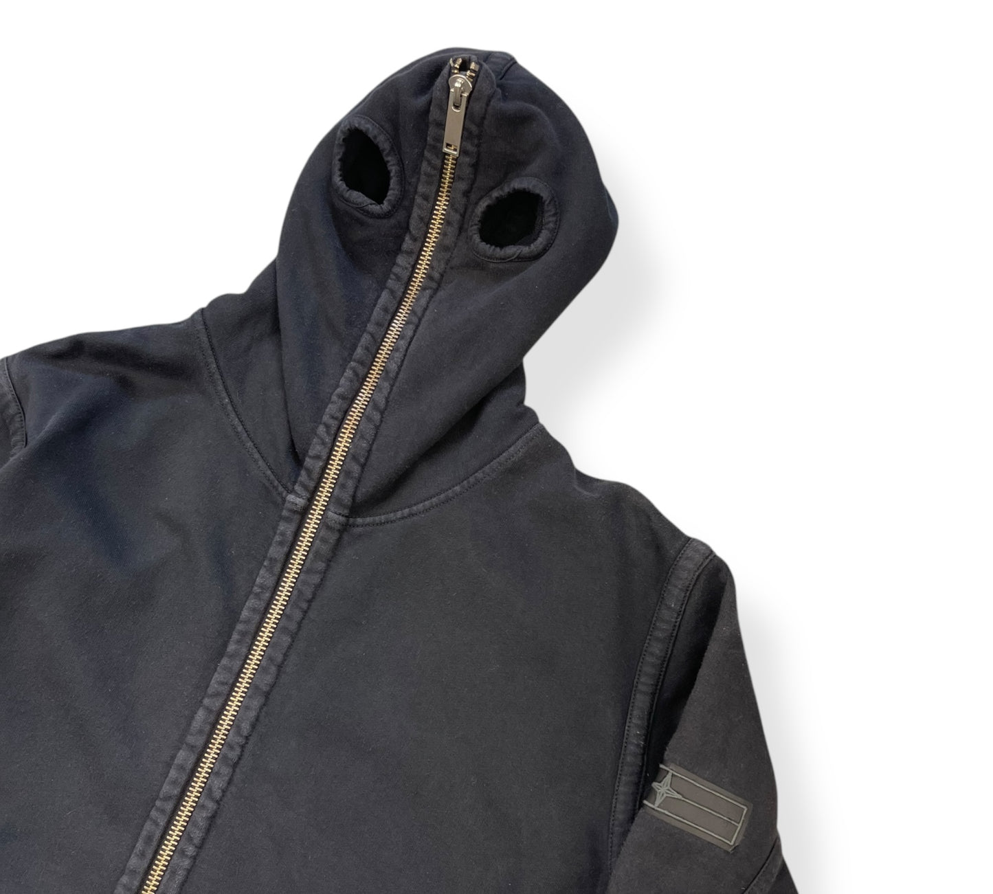 AW2009 Stone Island Denims Full Zip Face Mask Hoodie (L)