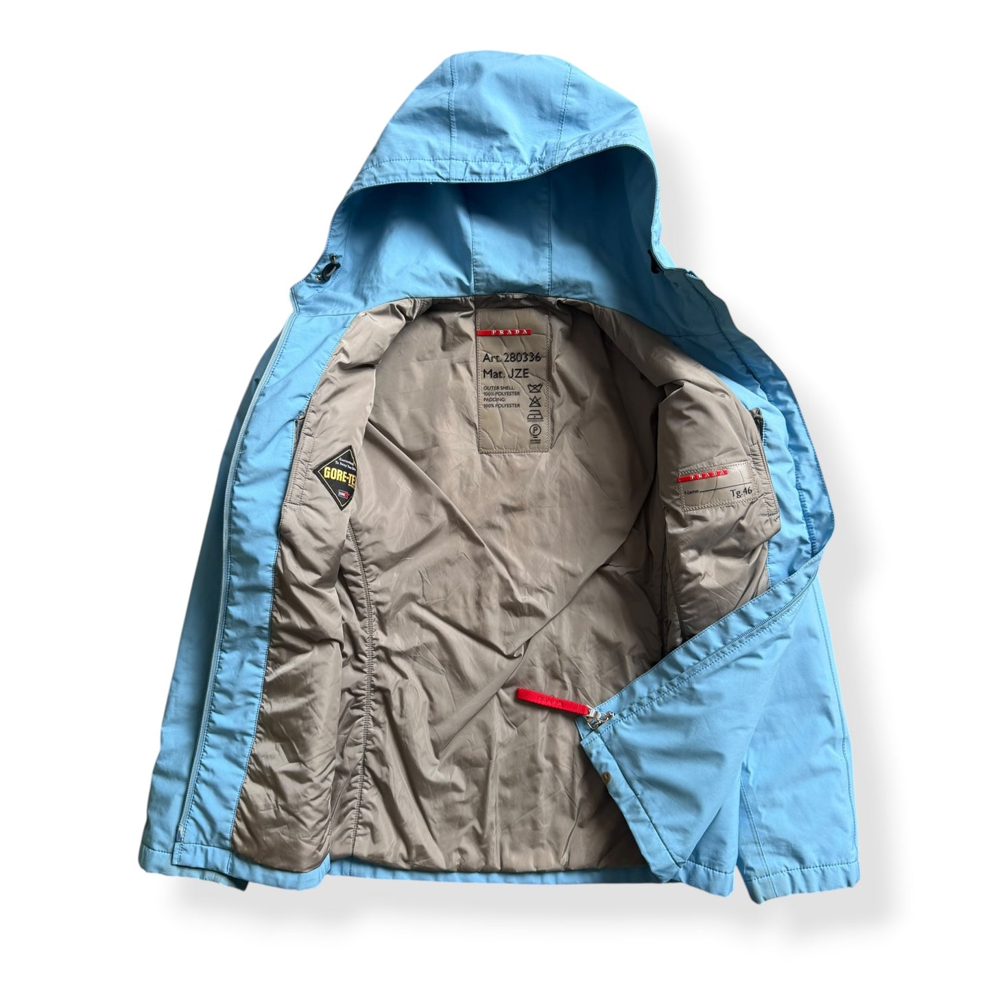 2000's Prada Sport Baby Blue GoreTex Jacket (S)