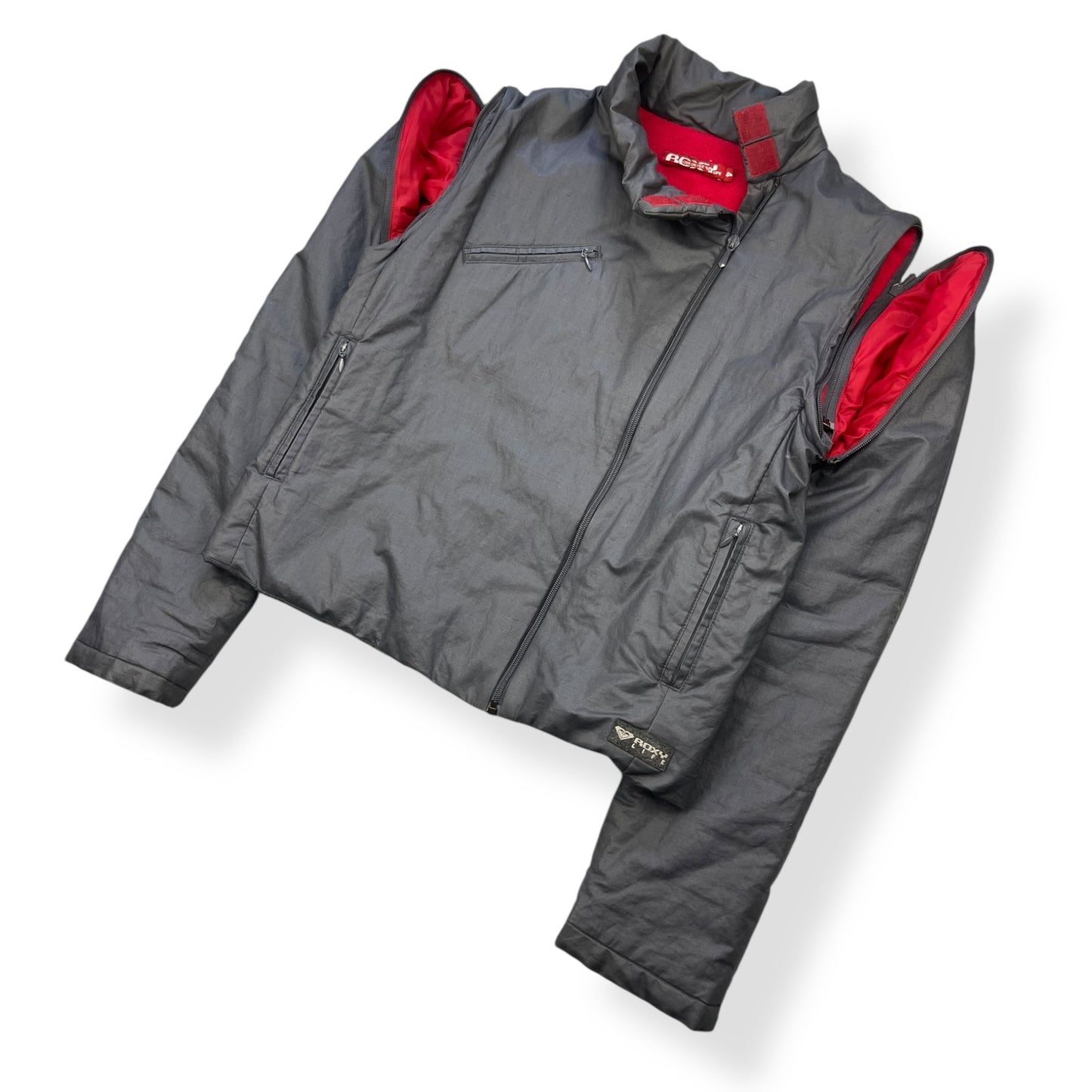 2000's Quiksilver Roxy Convertible Asymmetric Zip Jacket (S)