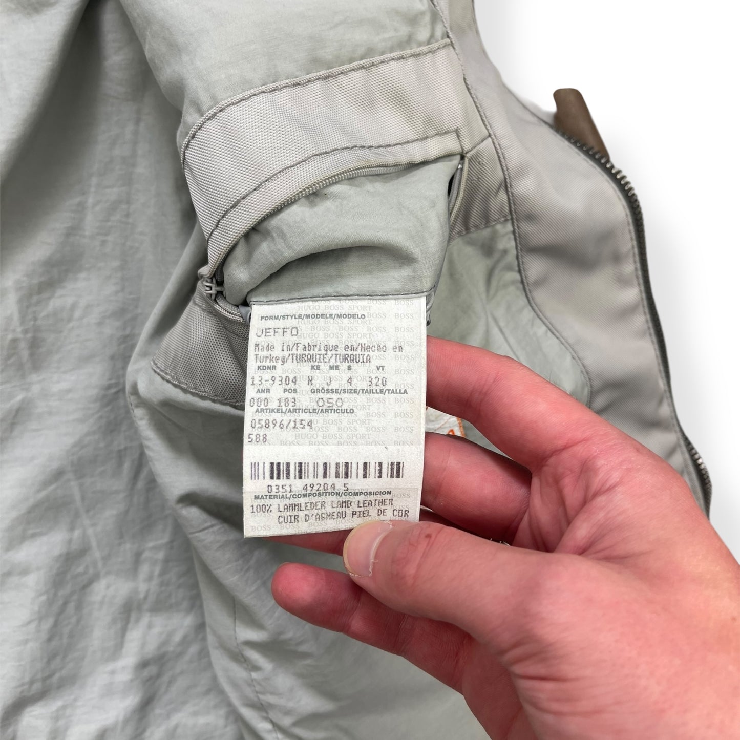 2000's Hugo Boss Lambskin / Ballistic Nylon Jacket (M)