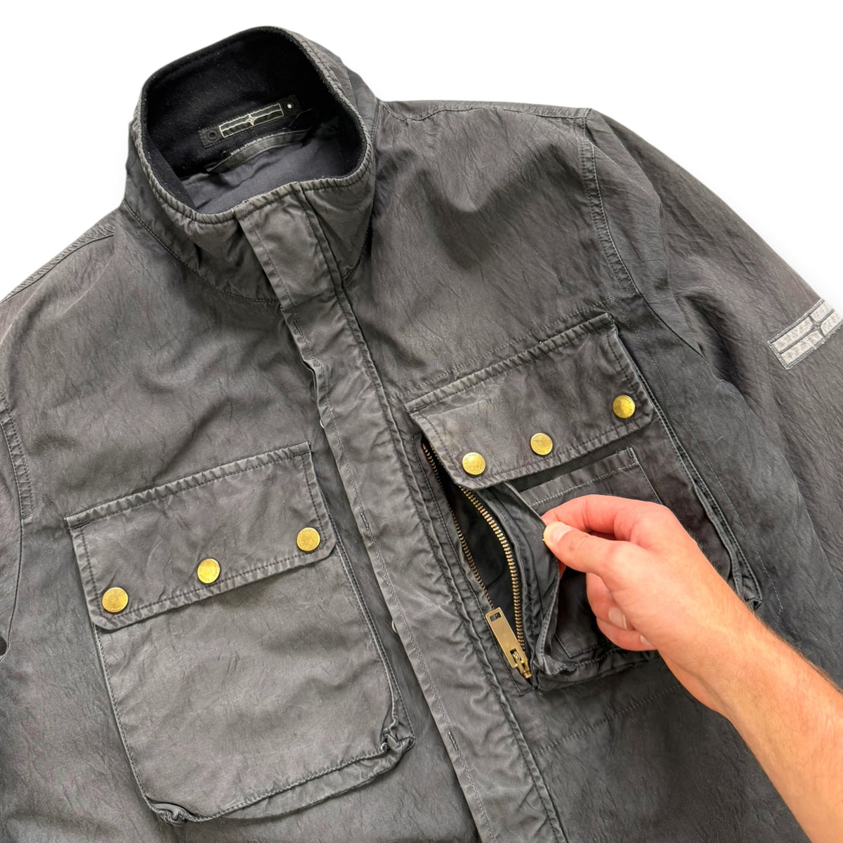 FW2007 Stone Island Denims Cargo Pocket Jacket (L)