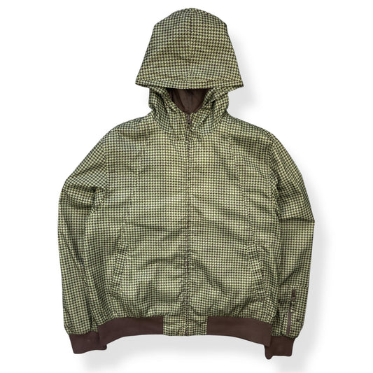 2000's Puma Houndstooth Hooded Jacket (L)