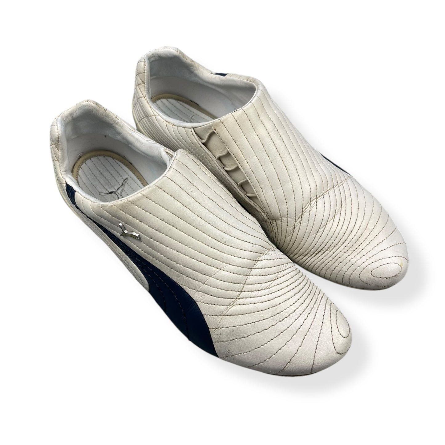 2000's Puma Sokuto White/Navy (UK12)