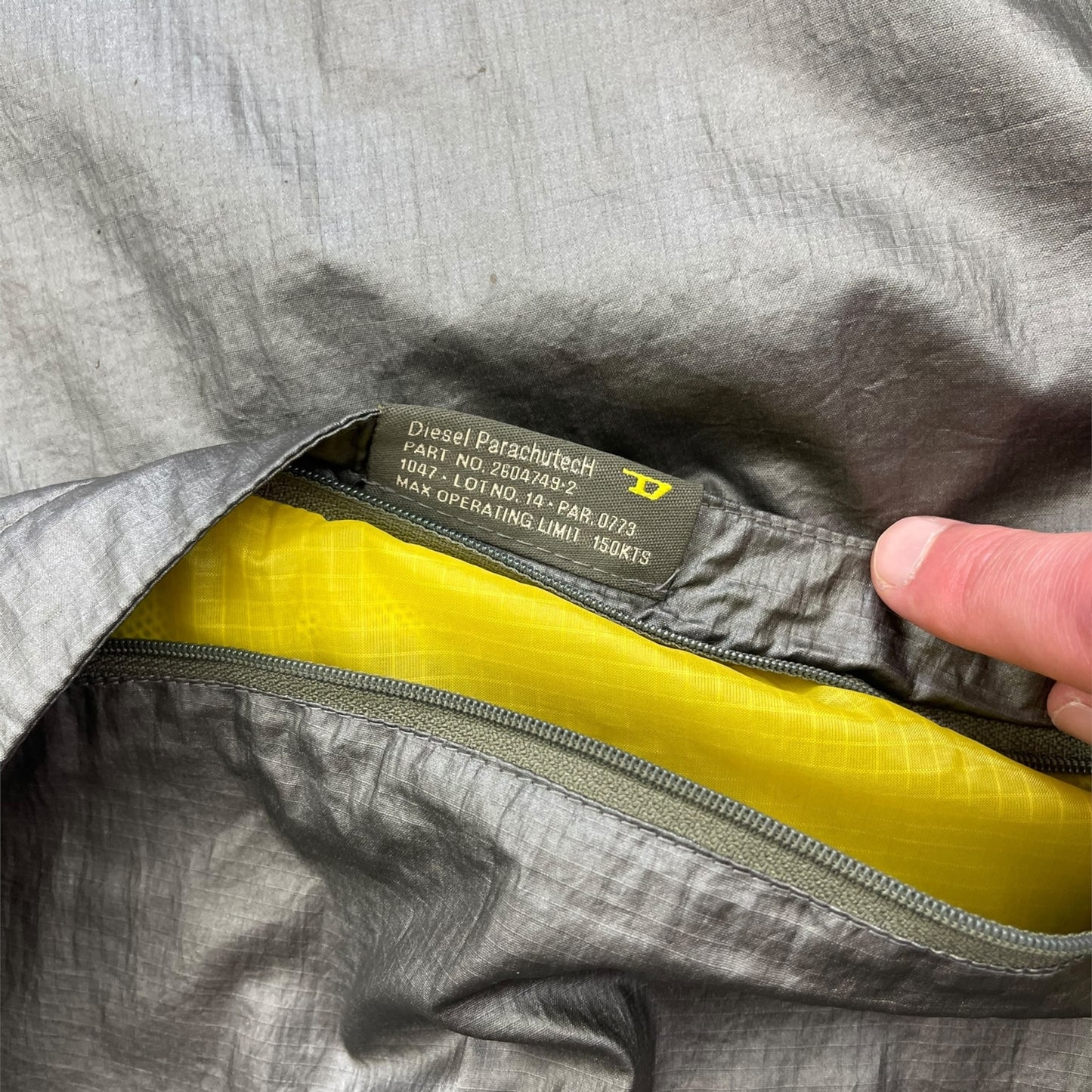 2000's Diesel Parachutech Metallic Nylon Jacket (S)