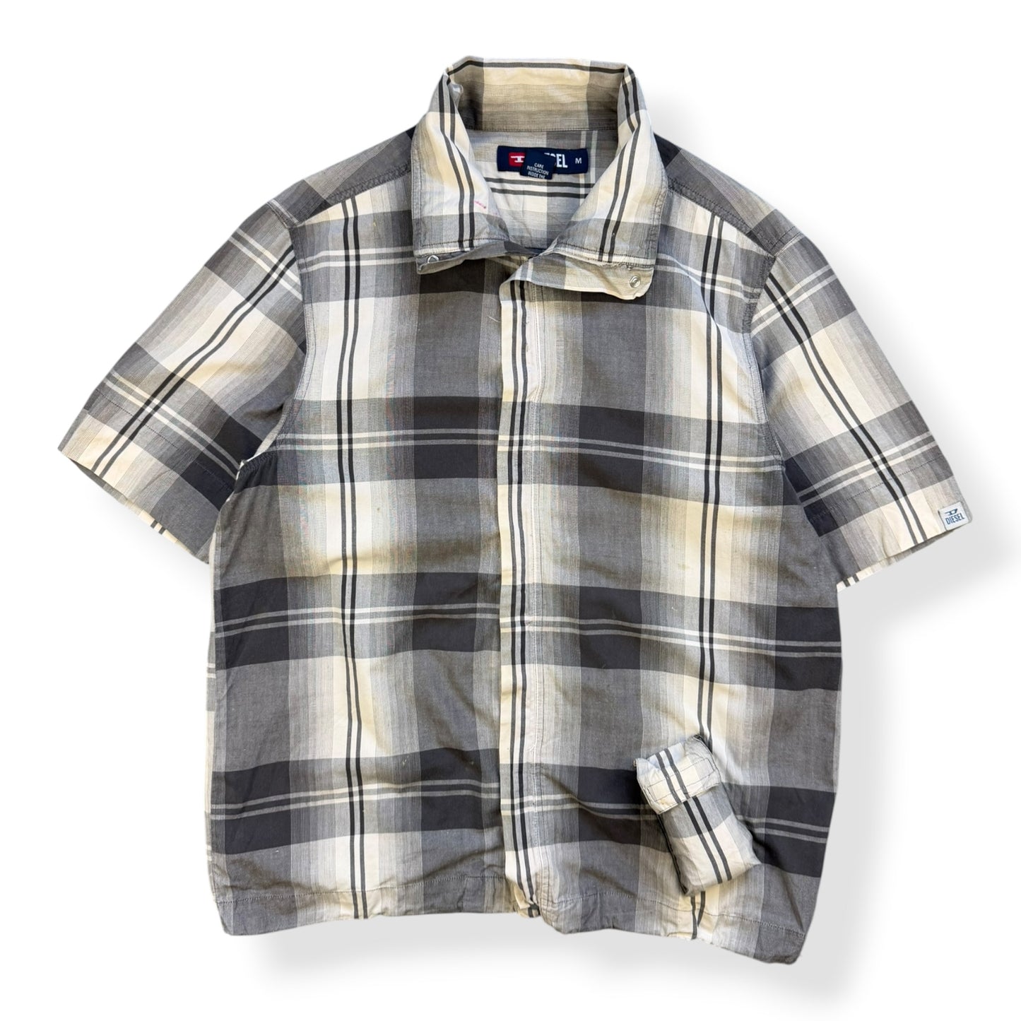 2000's Diesel Plaid 3D Pocket Shirt (M)