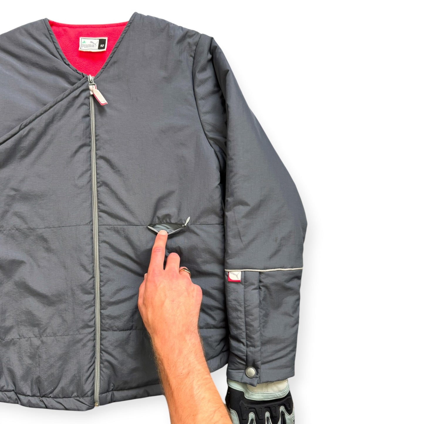 2000's Puma Asymmetric 2-way Flap Jacket ‘Sample’ (S)