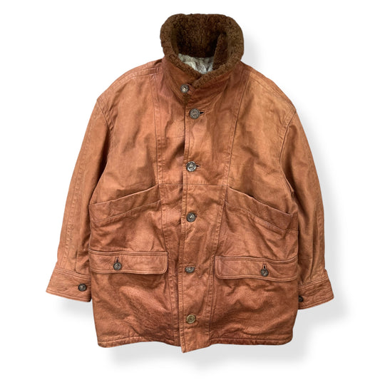 1980's Emporio Armani Leather Flight Jacket (L/XL)