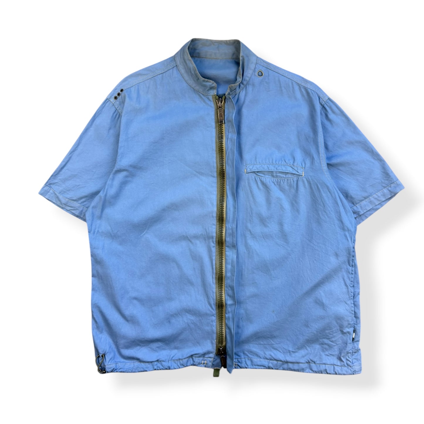 2000's Maharishi Pixelated Dragon Zipped Shirt (L)