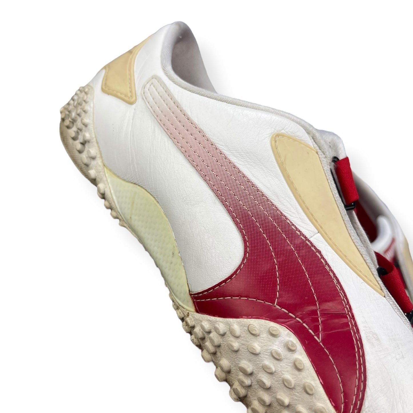 2000's Puma Mostro Leather Fade White/Red (UK10)