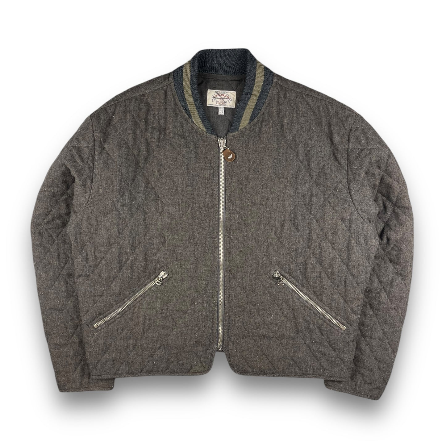 90's Armani Quilted Wool Bomber (M)