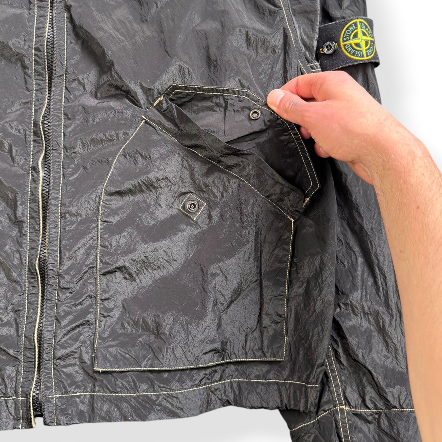 SS2005 Stone Island Nylon Metal Shimmer Jacket (XXL)