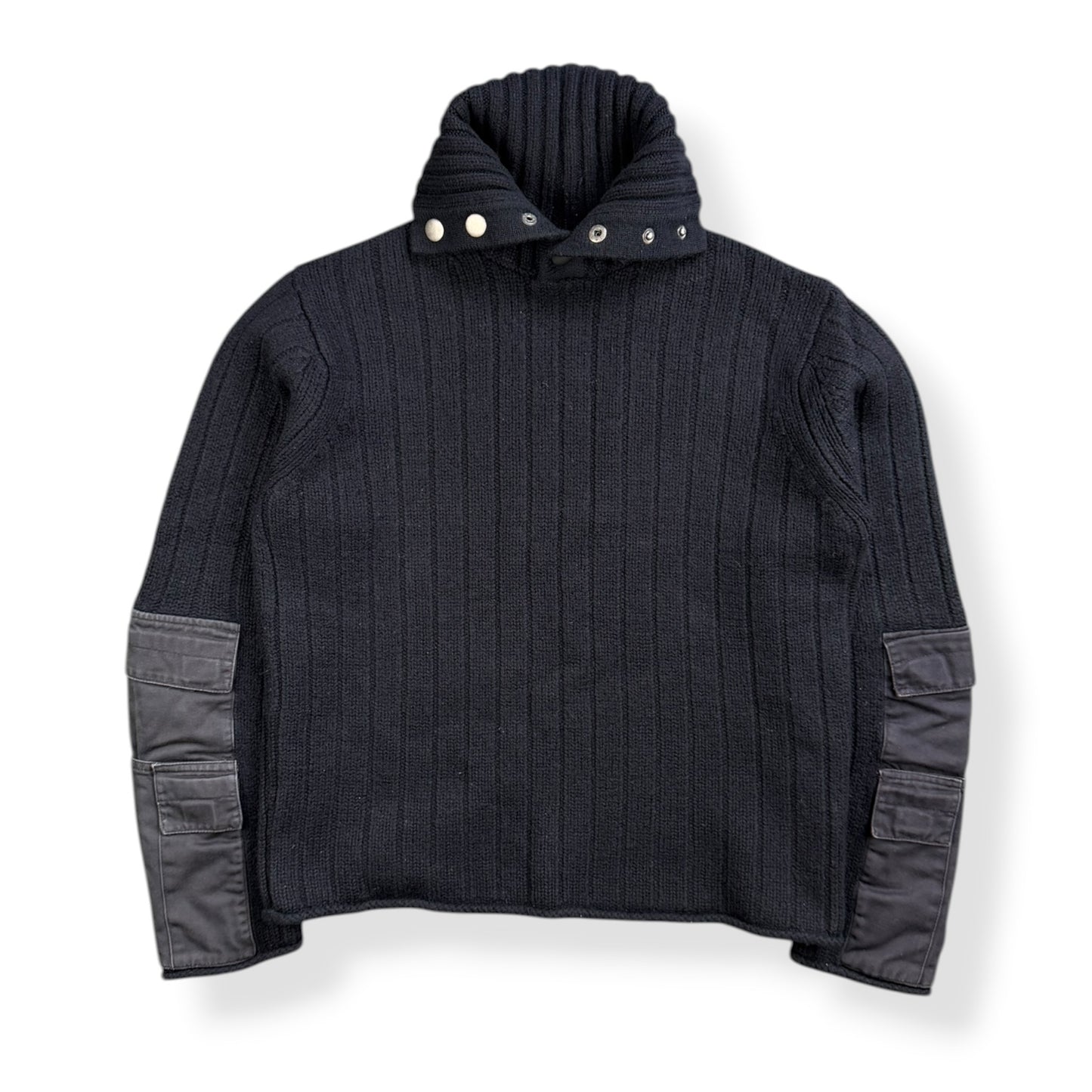 2000's French Connection Cargo Pocket Knit 1/4 Zip (S)