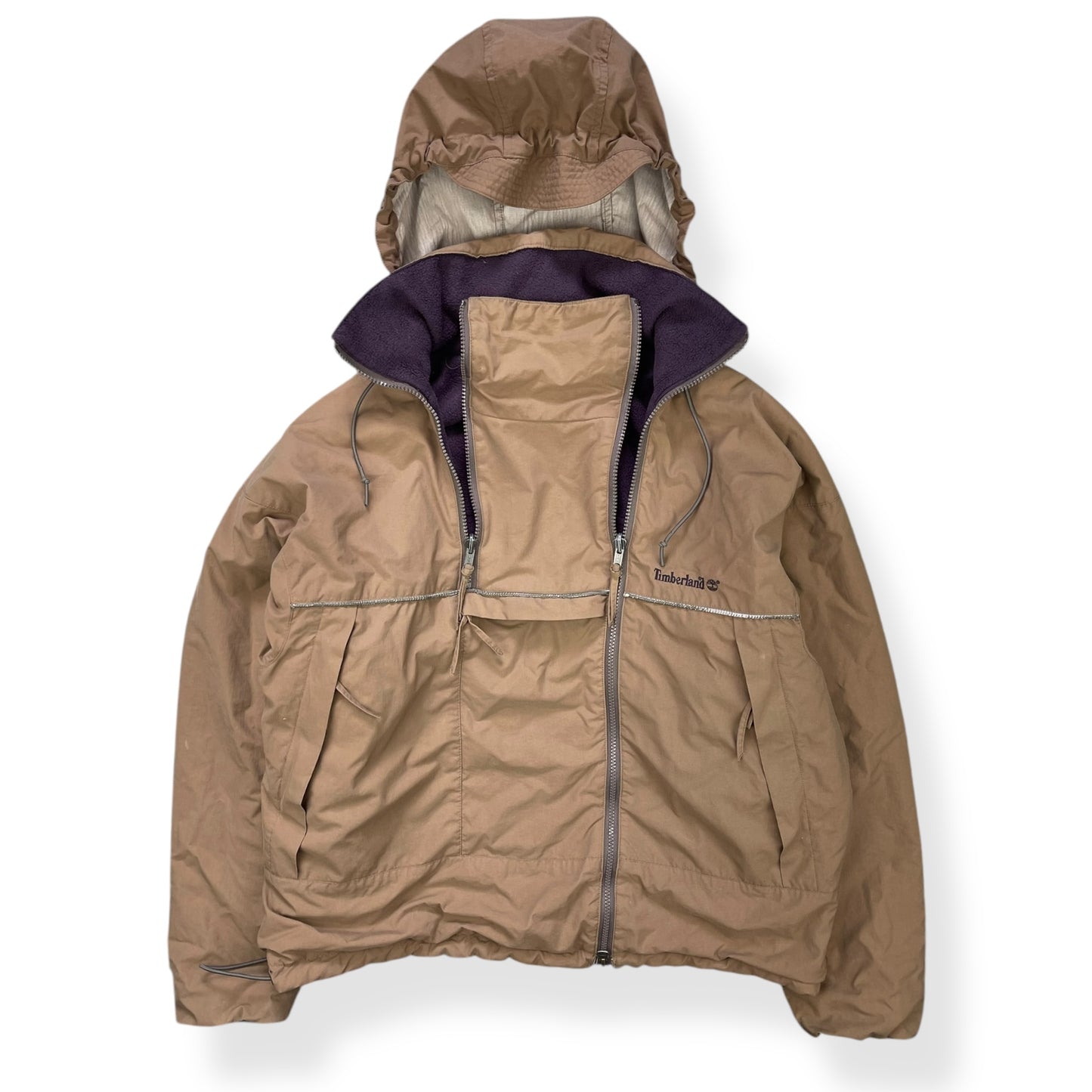 2000's Timberland Dual Zip Reversible Jacket (L)