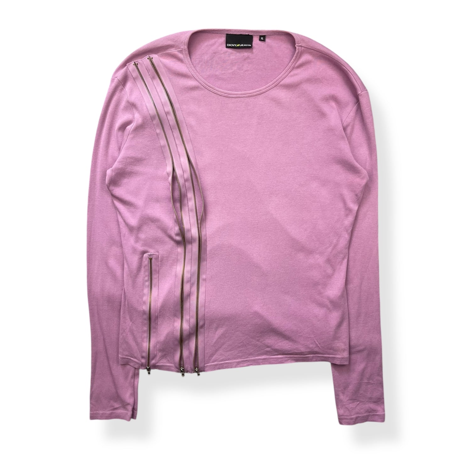 2000's DKNY Jeans Multizip Long Sleeve (XL)