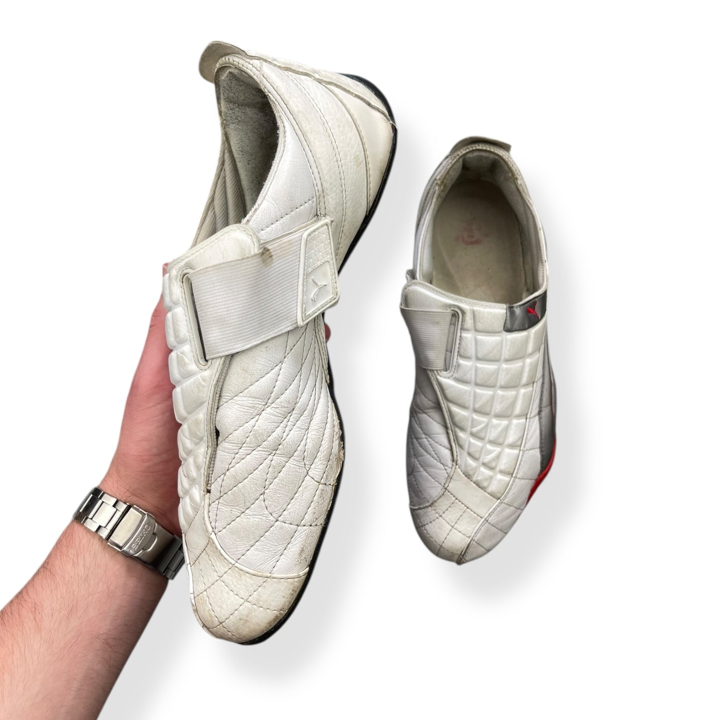 2005 Puma Uke Leather White/Silver (UK10)