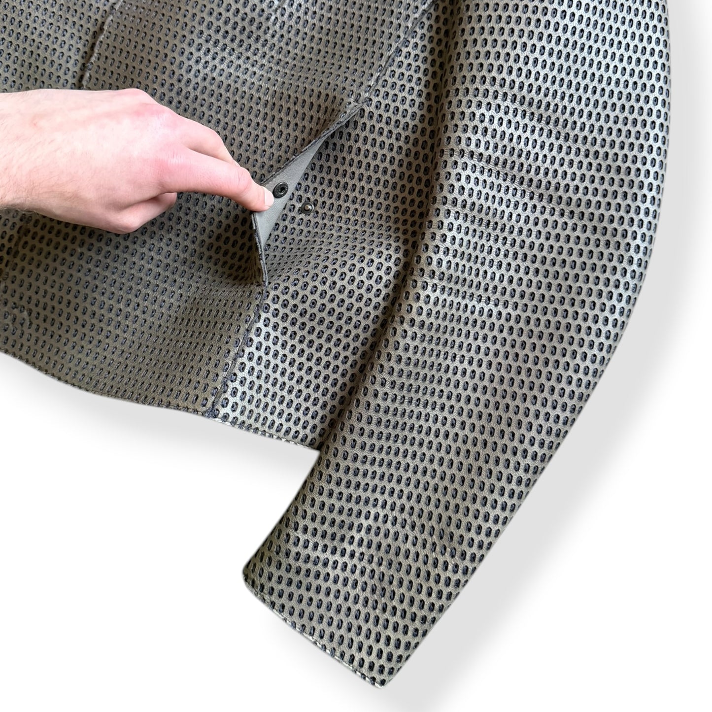 FW2013 Emporio Armani Perforated Leather Jacket (M)