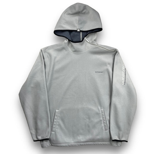 Quiksilver Shoulder Zip Fleece Hoodie Grey (L)