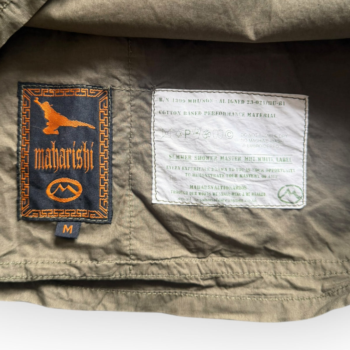 1999 Maharishi Coolmax Panelled Vest (M)