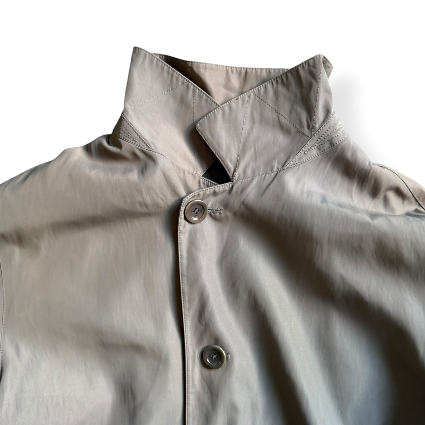 1990's Giorgio Armani Buttoned Trench Coat (L)